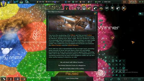 the war in heaven stellaris|Fallen empire .